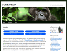 Tablet Screenshot of gorilapedia.com